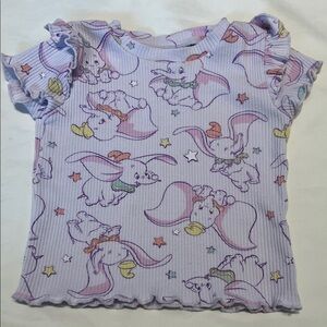“Bundle 10/$13” Disney Baby 6-9M Purple and Orange Dumbo girl short sleeve Top